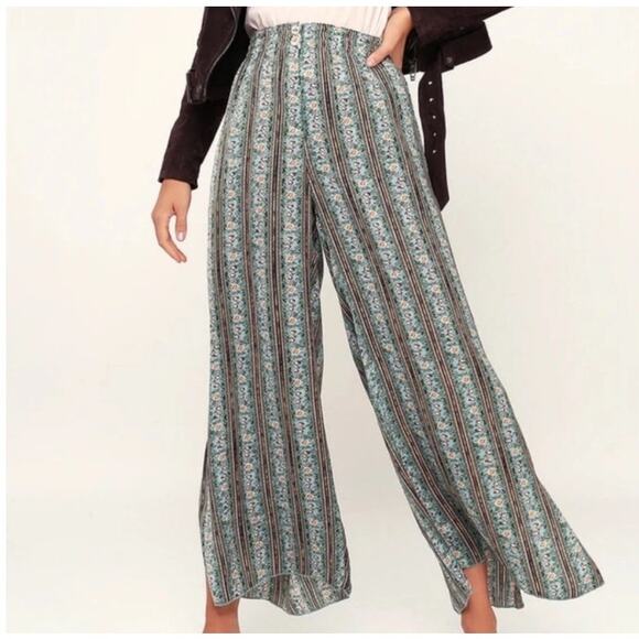 Intimately Free People Take Your Tie Off Pants Size Medium Bobo Hippie Festival - Picture 2 of 16